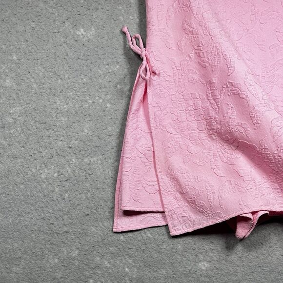 Lilly Pulitzer Zoya Ruffled Romper Womens Size 4 Pink Ruffle Sleeveless - Picture 5 of 15